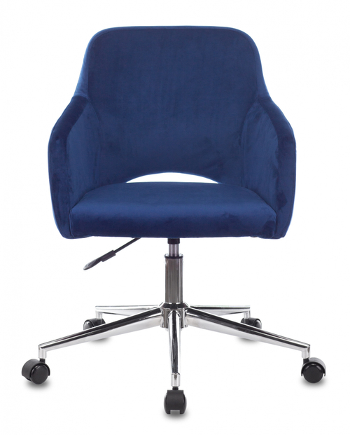 Кресло Бюрократ CH-380SL сапфировый Italia 17 крестов. металл хром