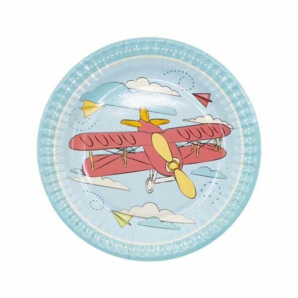 Тарелки малые Самолётики, 6 шт