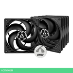 Комплект вентиляторов для корпуса Arctic P14 PWM PST Black (ACFAN00138A)