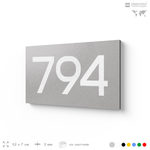 Номер на дверь 794, табличка на дверь для офиса, квартиры, кабинета, аудитории, склада, серая 120х70 мм, Айдентика Технолоджи