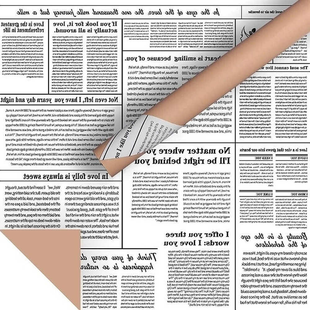 ЛИСТ 2х-ст  "Газета" 58*58/20шт