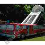 Детская надувная горка "Пожарная машина"