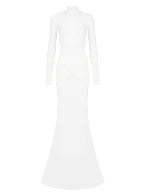 Платье Americano с длинным рукавом, белый