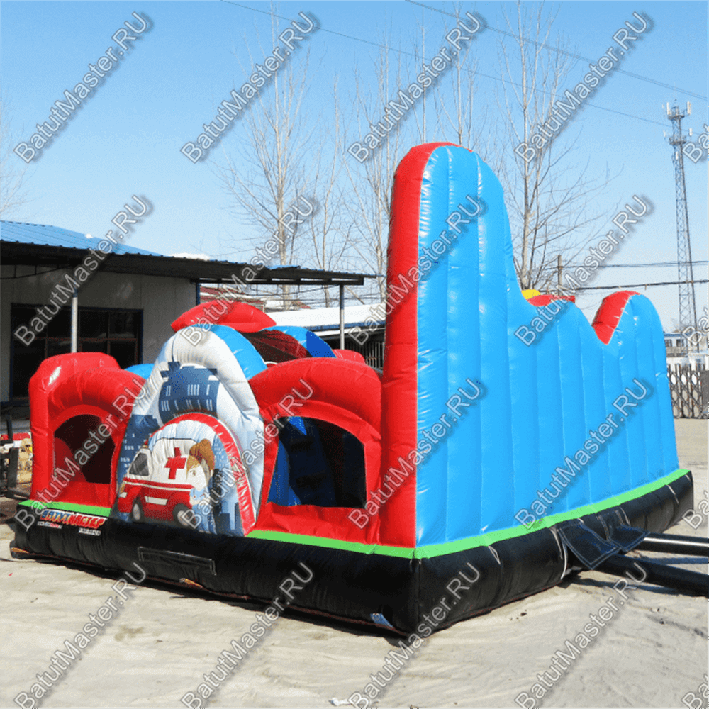 Надувной батут "Пожарные"