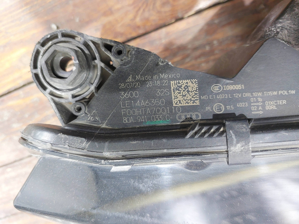 Фара левая LED Audi Q5 (FY) 17-20 Б/У Оригинал 80A941773