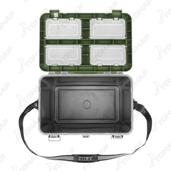 Ящик рыболовный зимний односекционный серый/хаки (HS-IB-19-GH-1) Helios