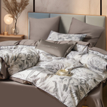 КПБ Сатин Премиум на резинке CPAR052, Евро, 4 наволочки, простынь 180*200*30