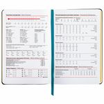 Ежедневник недатированный B6 (127х186 мм), BRAUBERG VISTA, под кожу, гибкий, срез фольга, 136 л., "Thickets", 112115