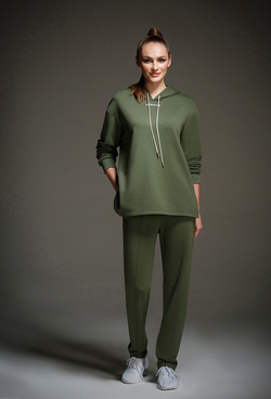 Fall/Winter 2021, Трикотажный спортивный костюм с капюшоном