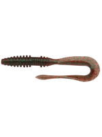 Приманка силиконовая Keitech Mad Wag Mini 2.5" #101 Green Pumpkin PP., 3 упаковки по 12 штук
