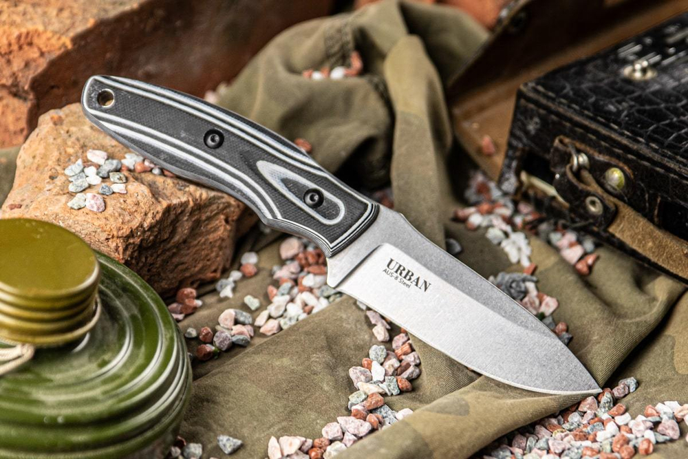 Туристический нож Urban AUS-8 StoneWash G10