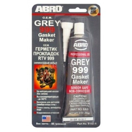 Герметик силиконовый Abro серый (999) (85г/12шт)
