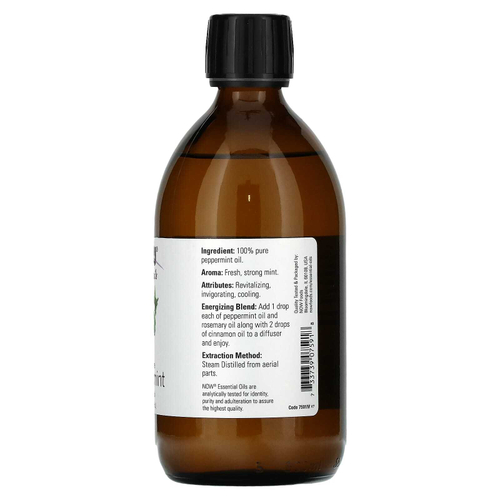 NOW Foods, Эфирное масло мяты, 473 мл