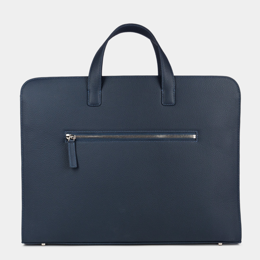 Мужская сумка Grande Ambassadeur из кожи теленка, цвета синий