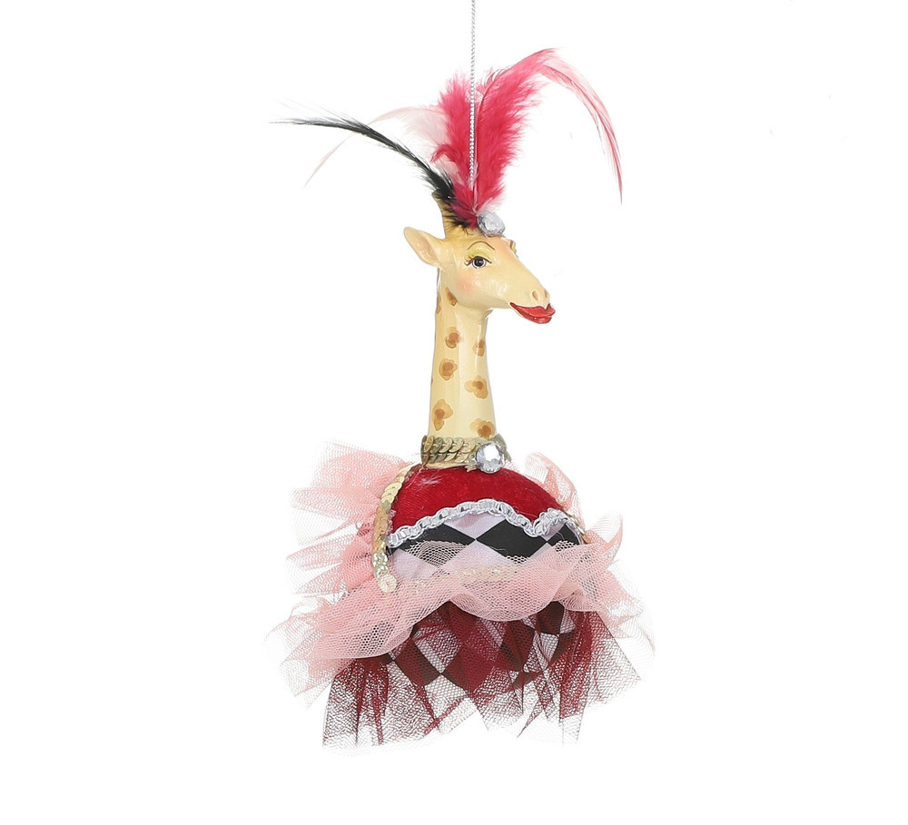 Подвеска 18х15см House of Seasons Жираф розовый