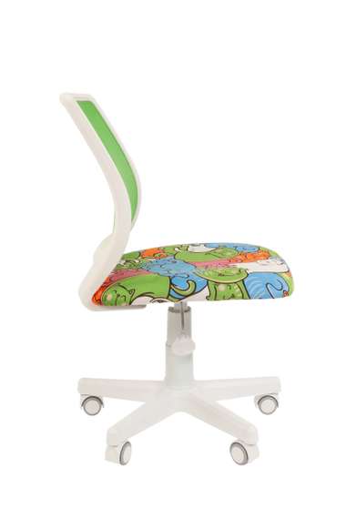 Кресло Chairman Kids 112 Россия ткань котики/TW-А 31 белый пластик