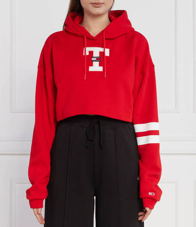 Худи TJW SP CRP LETTERMAN FLAG HOODIE Tommy Jeans - красный(DW0DW16122)