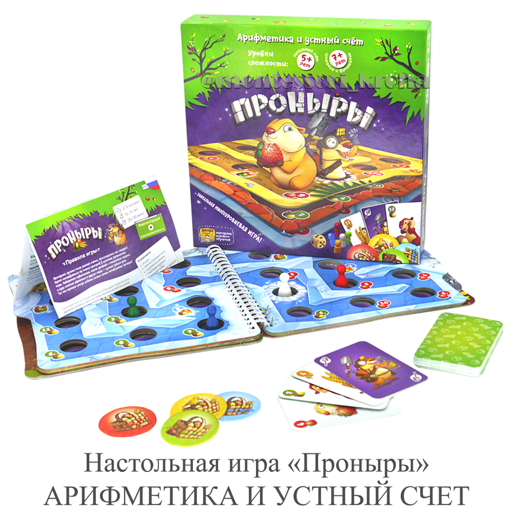 Настольная игра «Проныры» АРИФМЕТИКА И УСТНЫЙ СЧЕТ