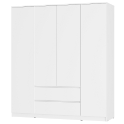 Шкаф для одежды и белья Симпл ШК-13, белый