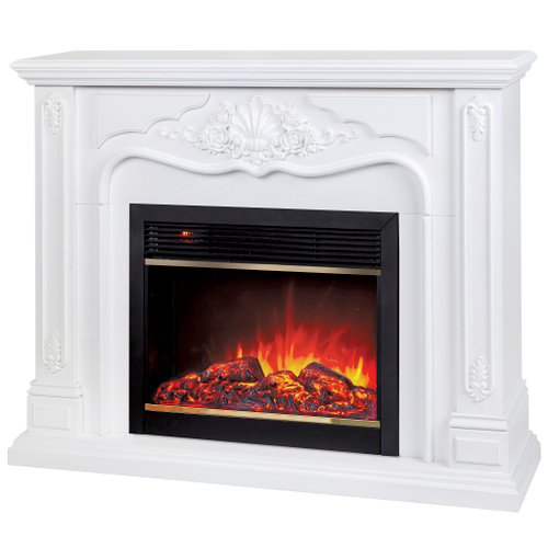 Каминокомплект Real Flame Victoria 26 WT с очагом Moonblaze Deluxe Brass