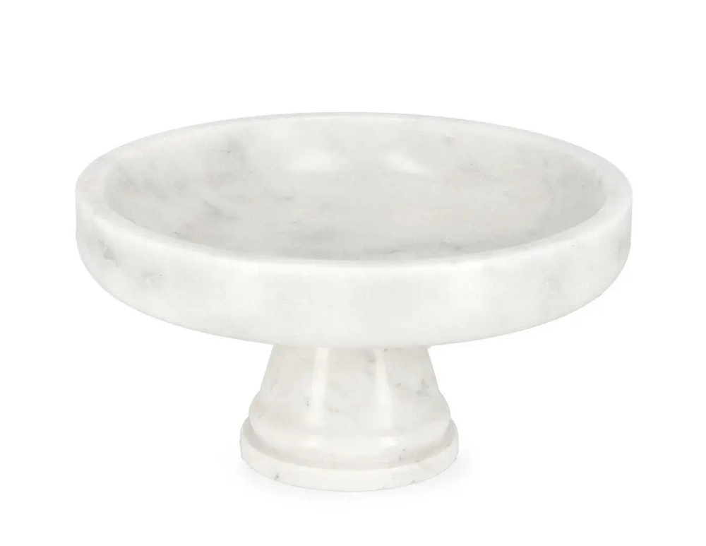 Mensa Home Декоративная миска на ножке Kandy 25x12,5 см белая