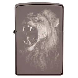 Зажигалка Zippo 49433 Lion Design, Black Ice