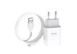 СЗУ 1USB 2.4A для micro USB Hoco C72A 1м (White)