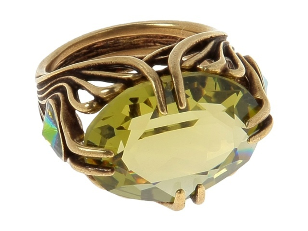 "Сапсан"  кольцо в бронзовом покрытии из коллекции "Жар-птица" от Jenavi