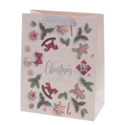 GAEM Пакет подарочный (бумага, плотность 210г/м2, блок микс 12шт), L18 W10 H23 см, 4в.