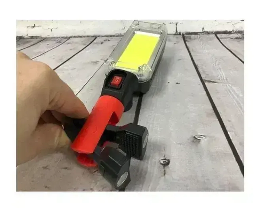 Аккумуляторный фонарь на магните / Фонарь-светильник аккумуляторный 2в1