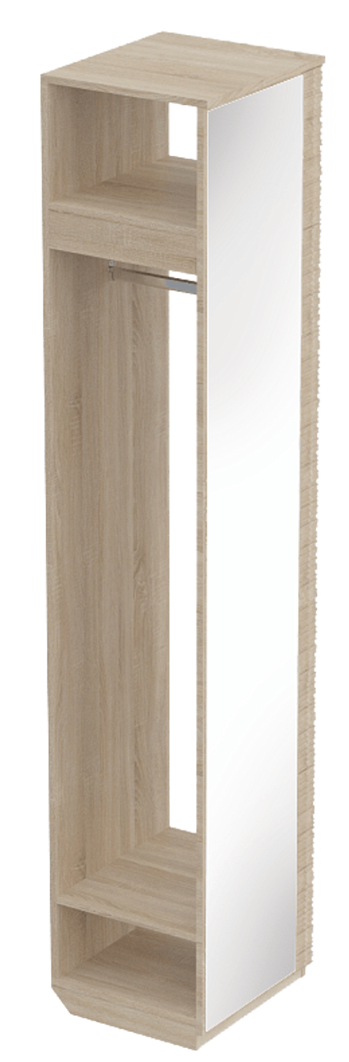 Вешалка с зеркалом "Элана" прихожая Дуб сонома
