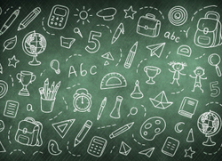 Школьная доска №2 для младших классов - 11.25- фон неопреновый