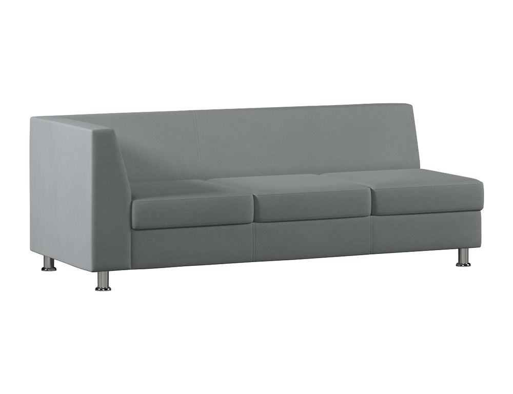 Секция с подлокотником трехместная правая МАРКУС