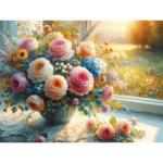 Алмазная мозаика 30х40см. "Волшебный сад" с полн.заполнен.на подрам. (30цв.) (арт. НД-8902)