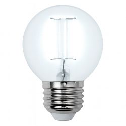 LED-G45-7.5W-NW-E27-CL GLA01TR Лампа светодиодная. Форма шар. прозрачная. Серия Air. Белый свет 4000K. Картон. ТМ Uniel