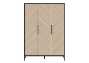 Шкаф Fjord 3-х створчатый (темно-серый)