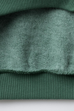 ZARA ТОЛСТОВКА С ТЕКСТОВЫМ ПРИНТОМ, ЗЕЛЕНЫЙ