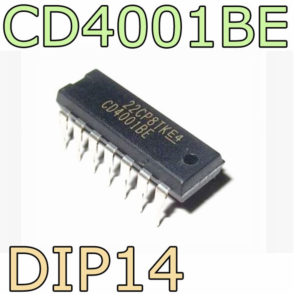 Микросхема CD4001BE DIP-14