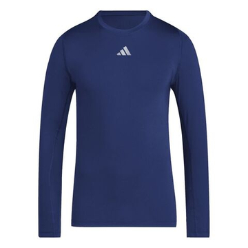 Мужская теннисная футболка с длинным рукавом Adidas Techfit Aeroready Long - tena blue