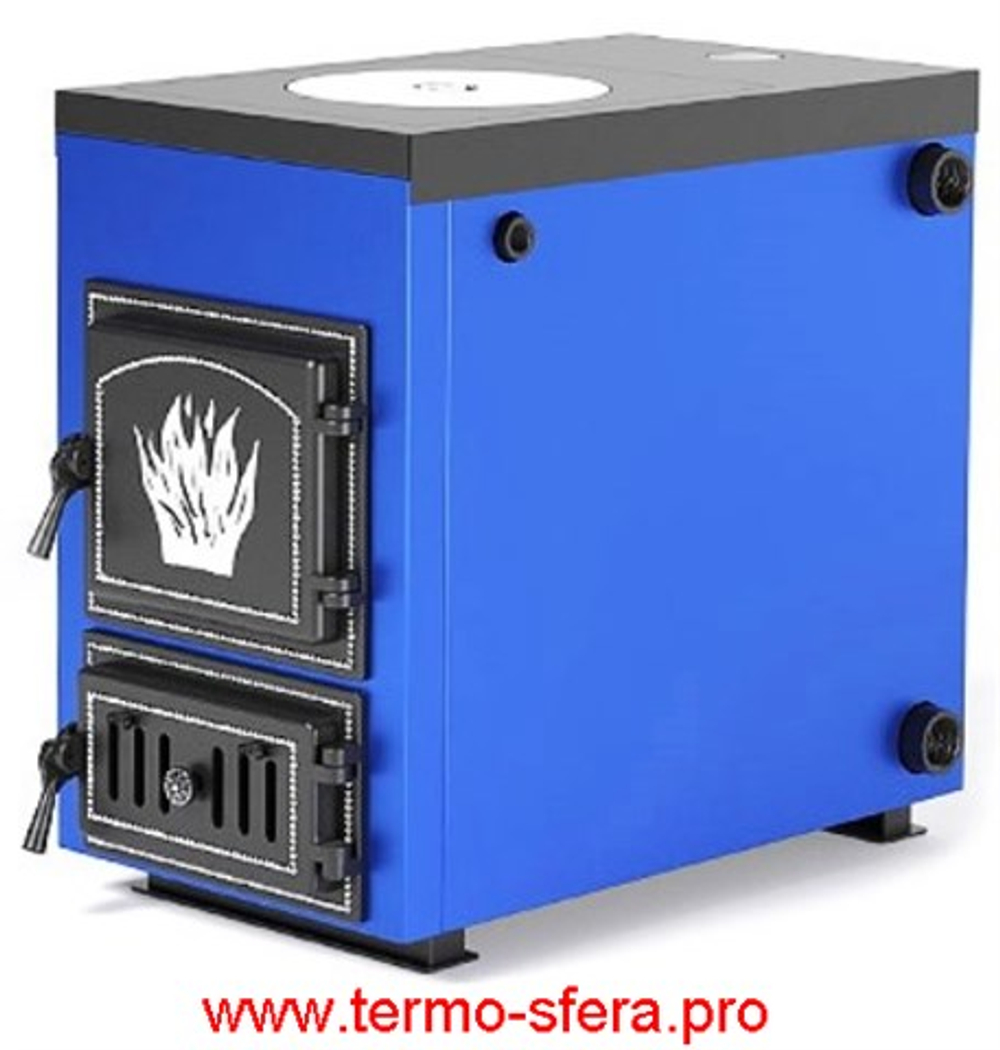 Котёл отопительный Везувий "Эльбрус-18П" (с чугунной плитой)