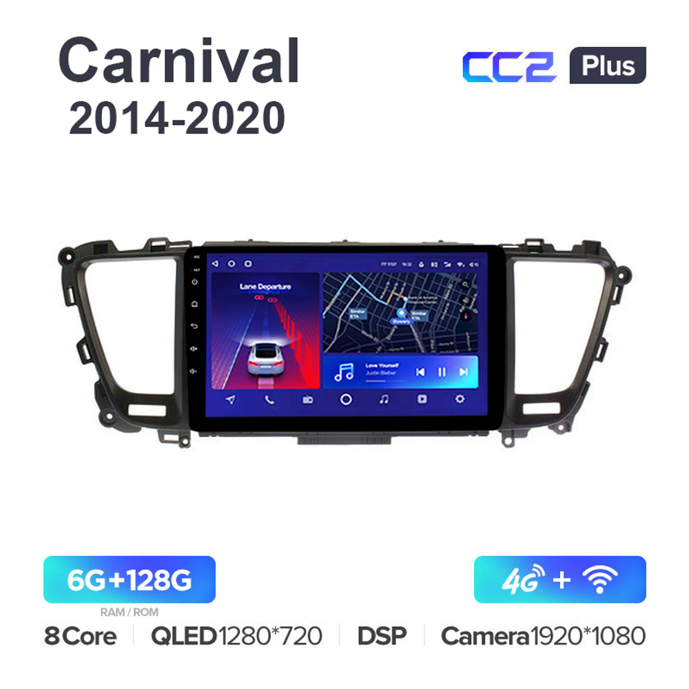 Teyes CC2 Plus 9"для Kia Carnival 2014-2020