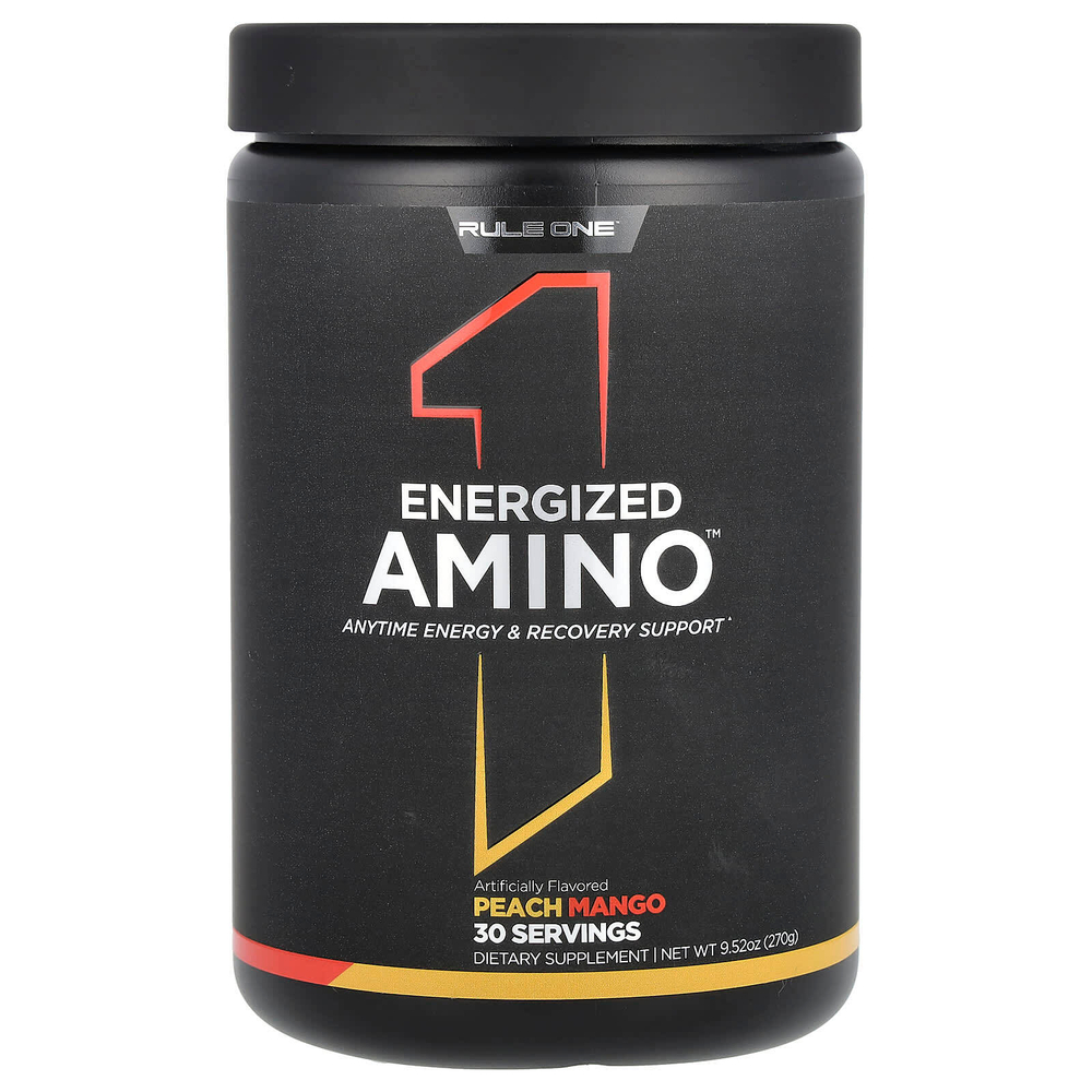Rule One Proteins, Energized Amino, аминокислоты, персик и манго, 270 г (9,52 унции)