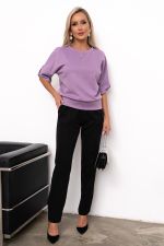 Костюм брючный (черный/сирень) К11-82/2 Nikol (Акция)