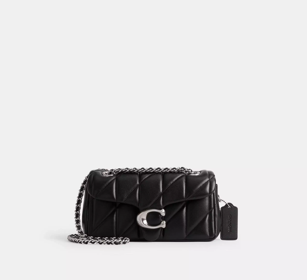 COACH СУМКА ЧЕРЕЗ ПЛЕЧО TABBY 20 С МЯГКОЙ ПОДКЛАДКОЙ, ЧЕРНЫЙ