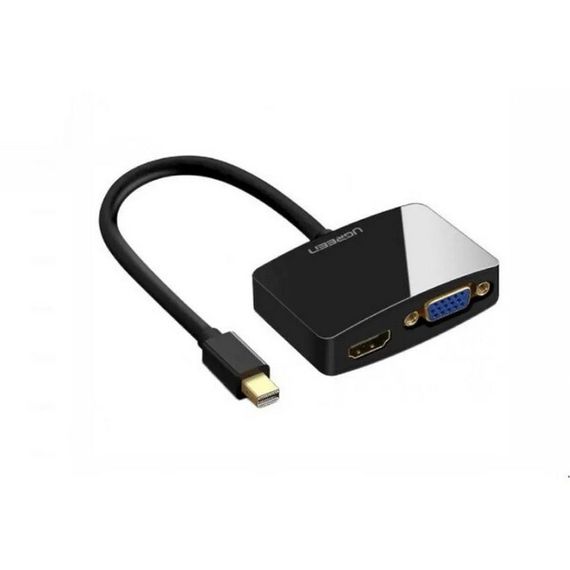 Конвертер UGREEN MD115 Mini DP to HDMI + VGA Converter (20422) черный