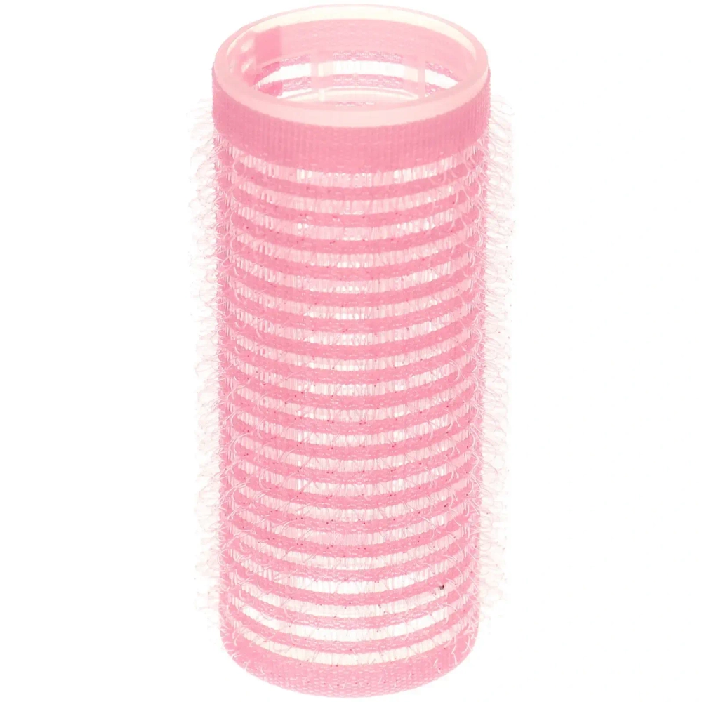 Бигуди липучки, 6шт., однотонные, цвет персиковый, d-2,5см