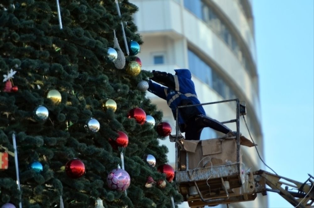 Сосна уличная искусственная "Уральская" каркасная 80 м
