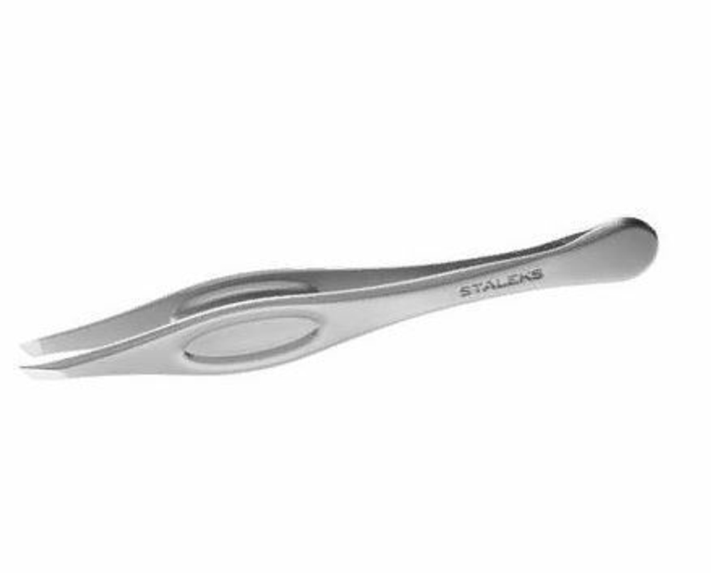Staleks Пинцет для бровей BEAUTY & CARE 20 TYPE 4 (узкие скошенные кромки)