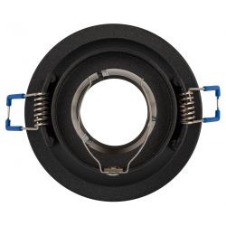 Встраиваемый светильник декоративный ЭРА KL103 BK/CH MR16 GU5.3 черный хром