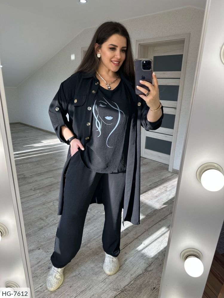 Костюм тройка HG-7612 Фабрика Моды